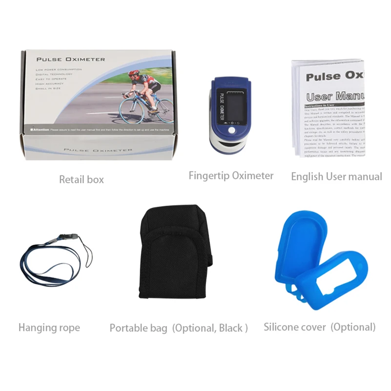 

Portable household finger blood oxygen test instrument SPO2 PR PI RR Blood Oxygen With Respiratory Rate Oximetro Health Care