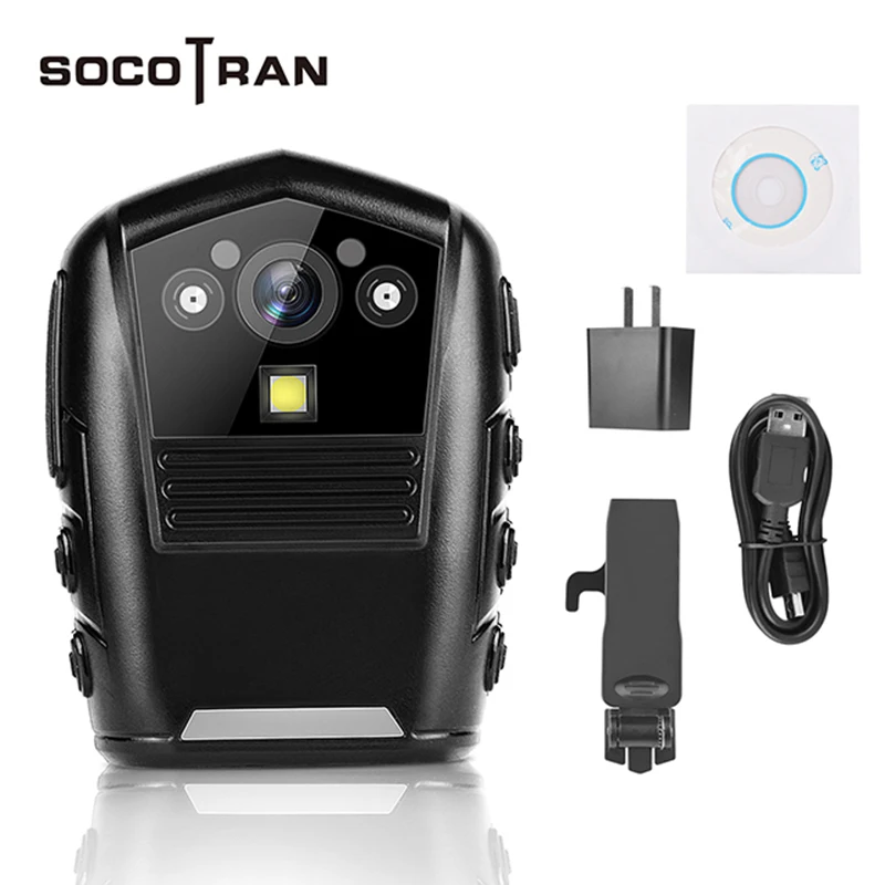 SOCOTRAN DSJ-S8 Body Worn Camera DVR Video Security Cam IR Night Vision Wearable Mini Camcorders police camera 16GB Memory