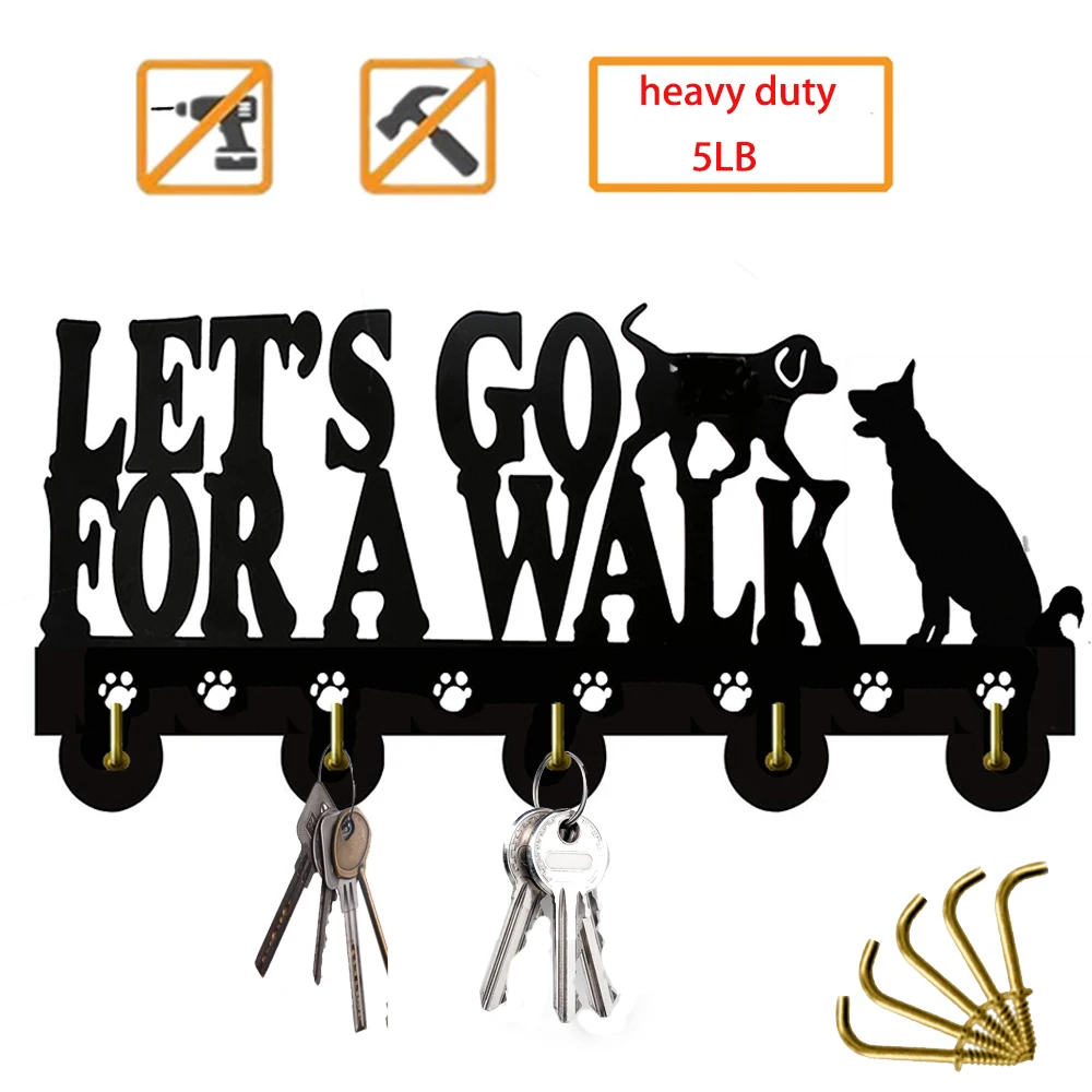 Let's Go Walk Key Hook(5 фунтов) милый крючок для дверей с животными деревянный держатель