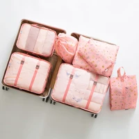 7pcsset travel organizer storage bags suitcase packing set storage cases portable luggage organizer clothes shoe tidy pouch