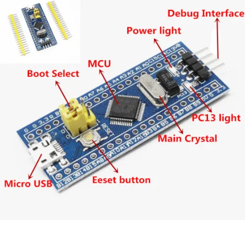 STM32F103C8T6 минимальная система разработки платы модуль ядро обучения для Arduino|ЦАП| |