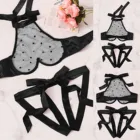 Сексуальное женское белье, сексуальный комплект, бюстгальтер, корсет, кружевное нижнее белье на косточках из муслина, пикантное женское белье, топы и трусы