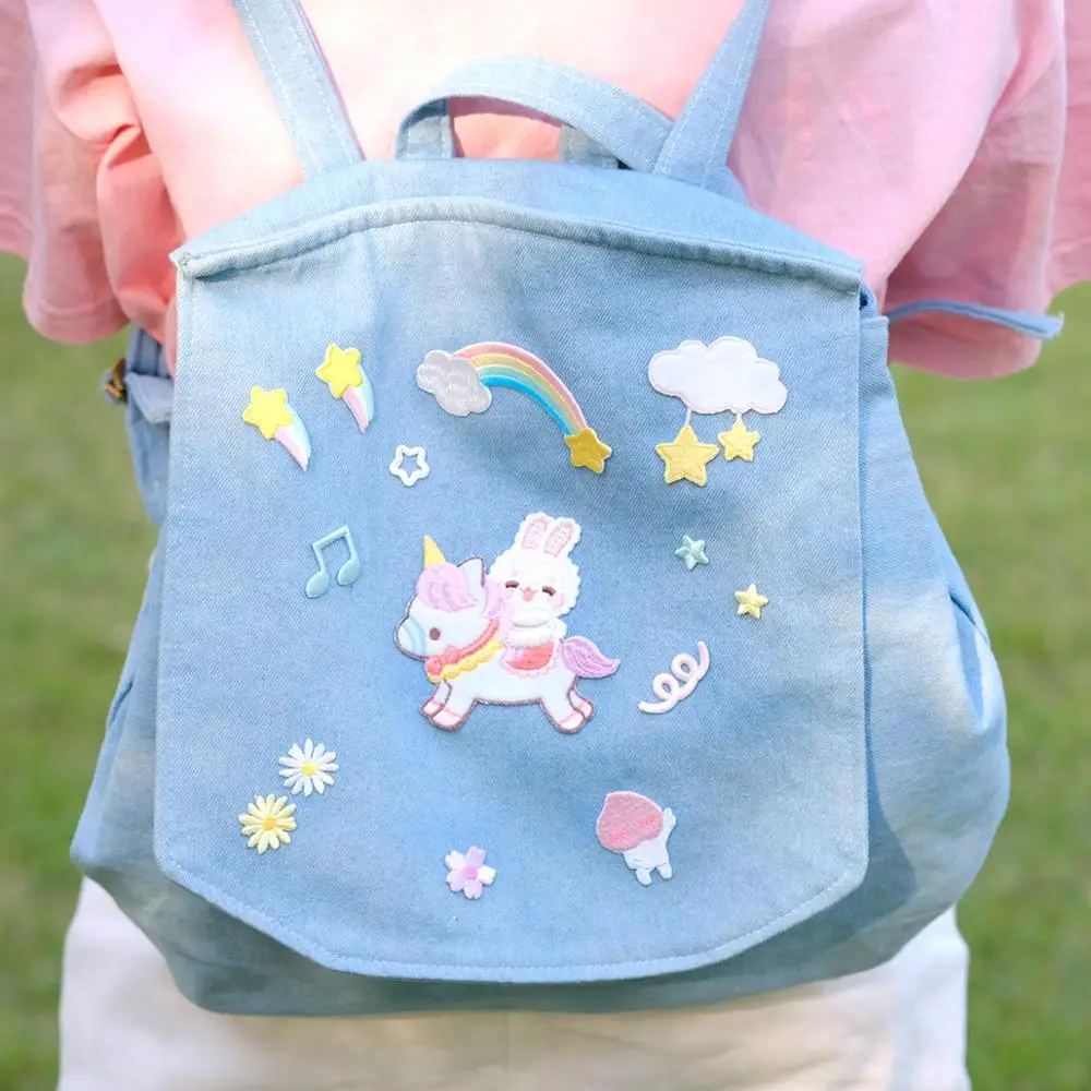 Мультяшные нашивки Симпатичные для одежды на одежду вышивка термоклейкие