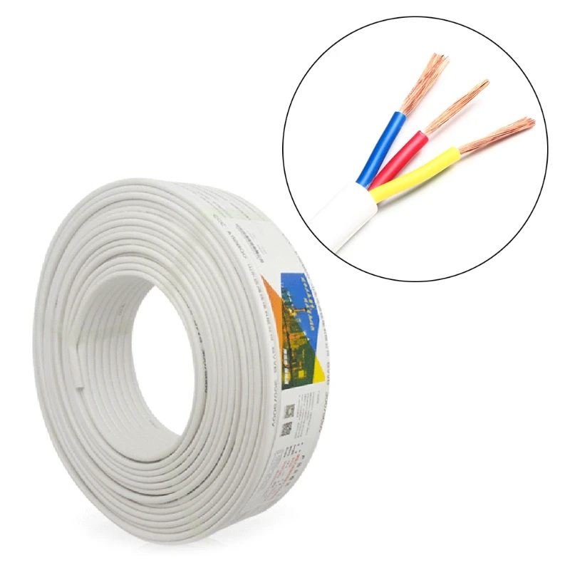 

RVV 3-Pin Waterproof Control Cable Wire Electric Extension Power Cord Electrical 449C