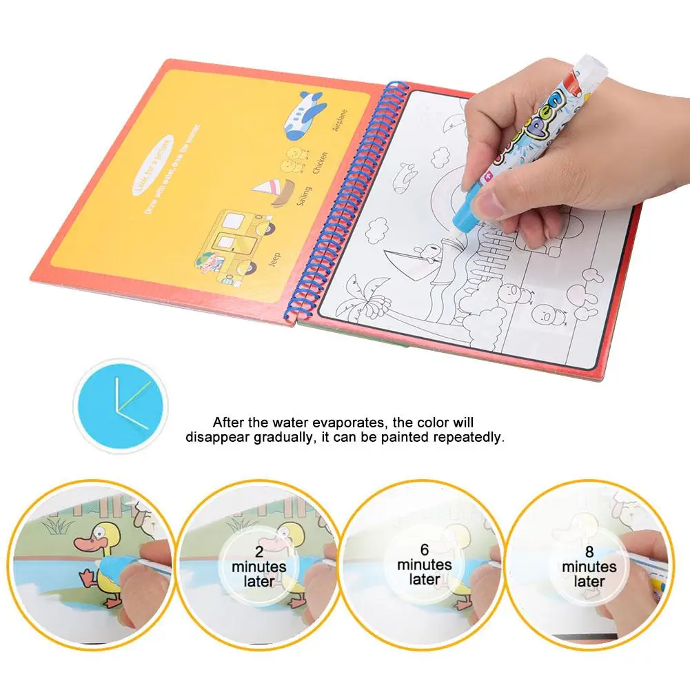 Волшебные книжки для рисования водой раскраски и доска детские игрушки сделай