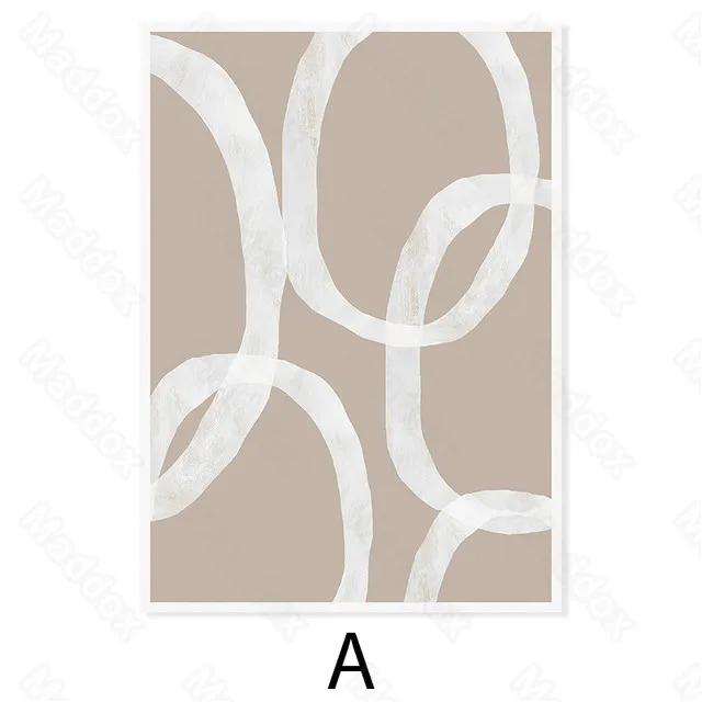 

Still Life Pattern Abstract Minimalist White Paint Thick Lines Minimalist Style Bedroom Living Room Decoration Painting