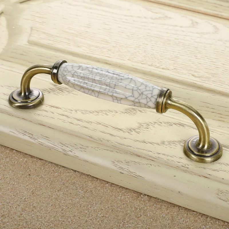 Дверные ручки европейская керамическая ручка с трещинами нагрудный шкаф дверной