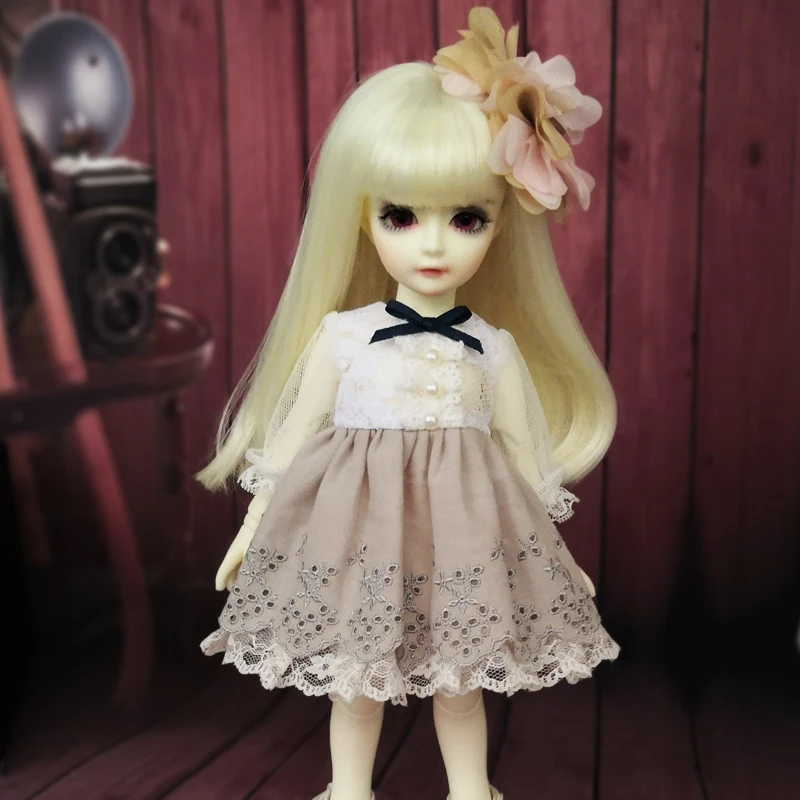 BJD одежда 1/4 bjd Кукольное платье + пальто повязка для волос SD MDD кукольные