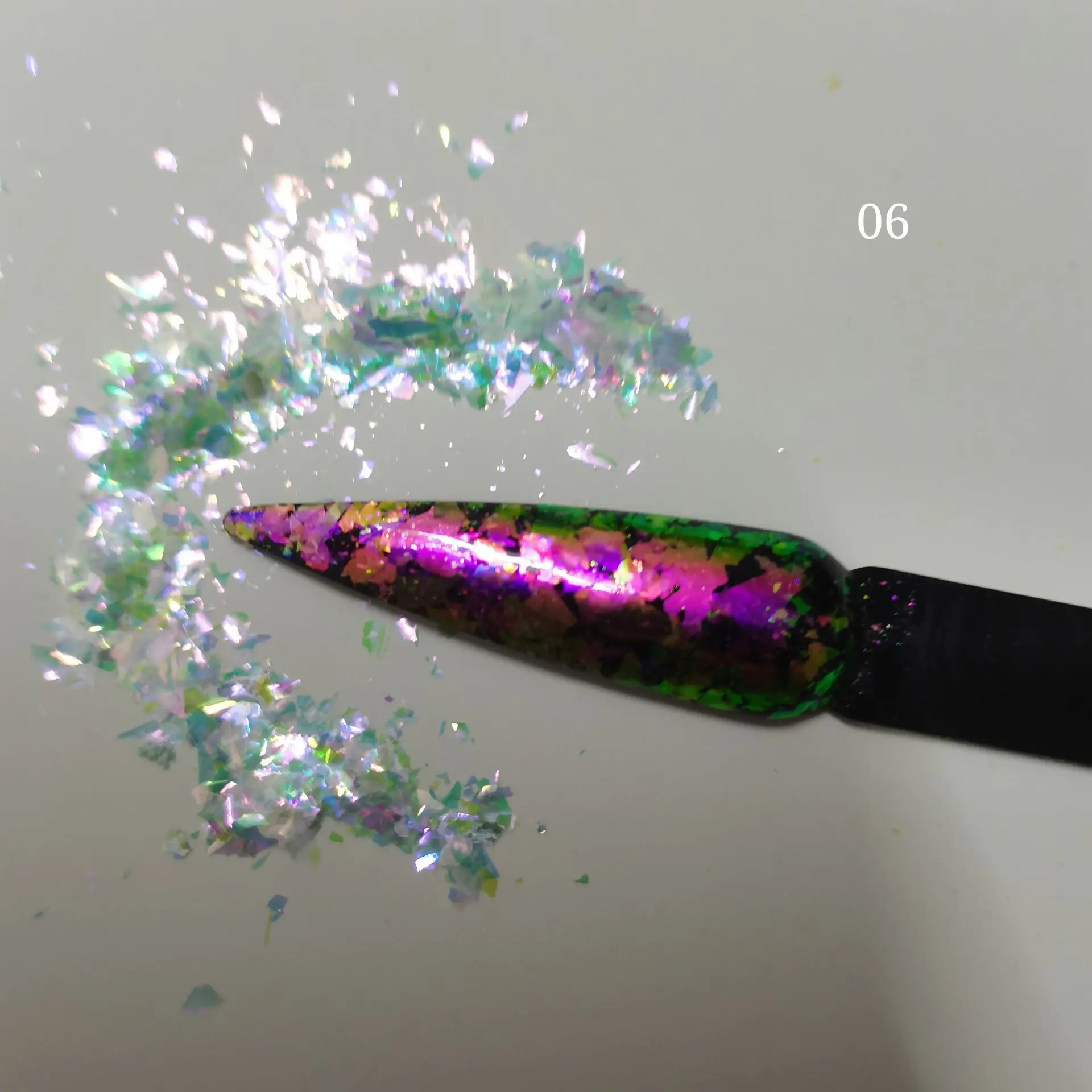 1 г/лот прозрачные хромированные хлопья Хамелеон для дизайна ногтей-Aurora Color Shift