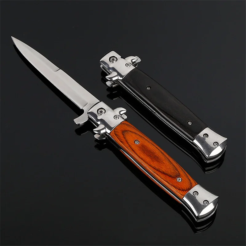 

Folding knife fixed blade knife 440C Acrylic Steel handle Outdoor protection EDC pocket tool Camping Rescue Knife tools