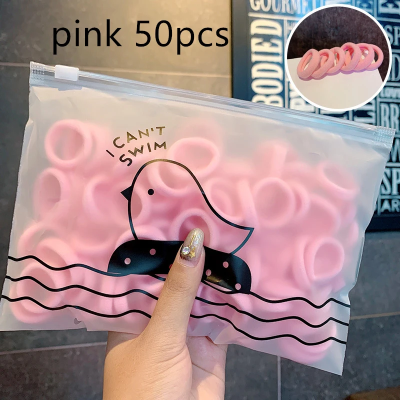 

100pcs Baby Colorful Small Hair Tie Rubber Hair Rope Girl Hair Band Headband Child Girls Hair Accessories Cute Hairbands