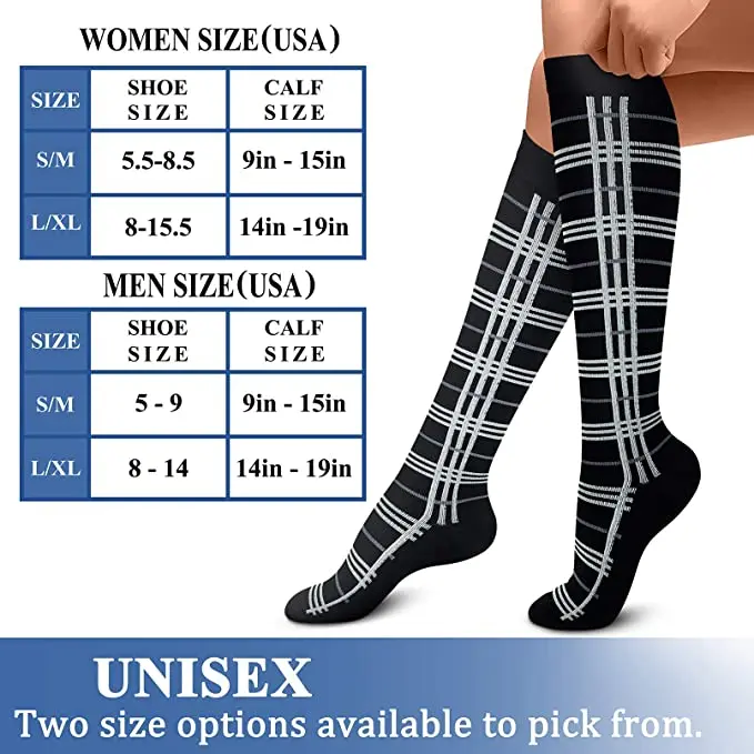 Men Women Compression Socks Best Athelete Football Stockings Anti-slip Golf Tube Socks Outdoor Running For Male business Travel images - 6