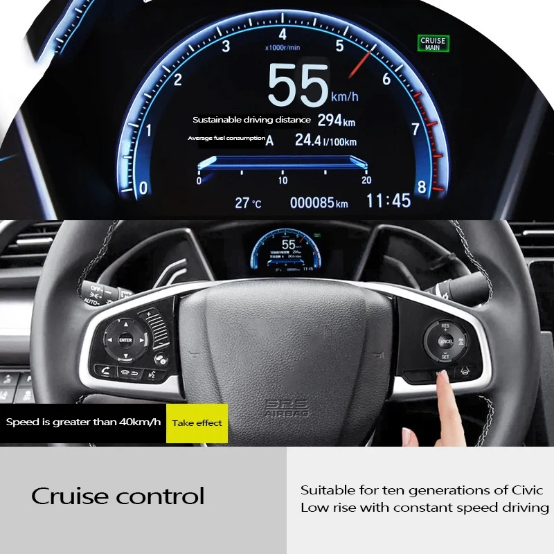 

Кнопки круиз-контроля на руль автомобиля ПРАВАЯ Кнопка круиз-контроля для Honda Civic 10T 2016-2020