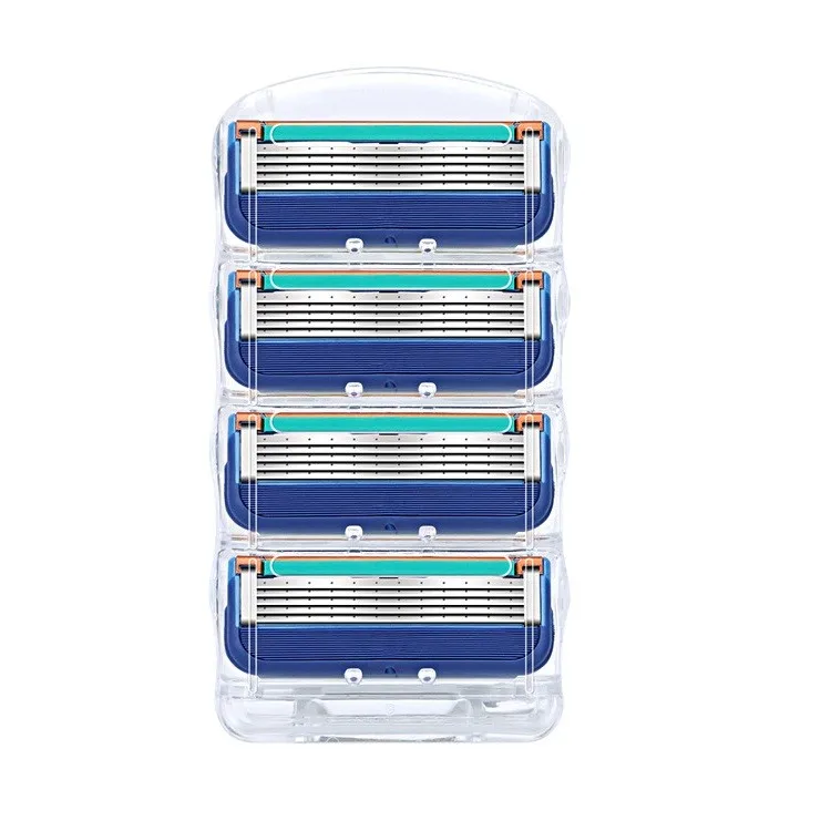 Лезвия для бритвы Gillette Fusion 5 мужские лезвия из нержавеющей стали ухода за лицом 4