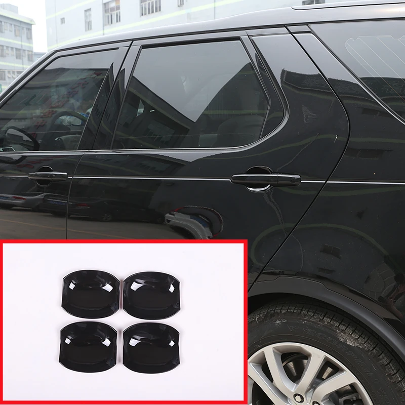 4 шт. глянцевая черная ABS Хромированная внешняя дверь Накладка для Land Rover Discovery 5 LR5