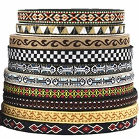 200 styles 5 yards 15mm colorful geometric jacquard embroidered ribbons apparel wrapping collar trim sewing accessories