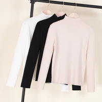 korean fashion blouses style clothes basic cropped ladies clothing tops womens sweater female 2022 pullover knitted outerwear