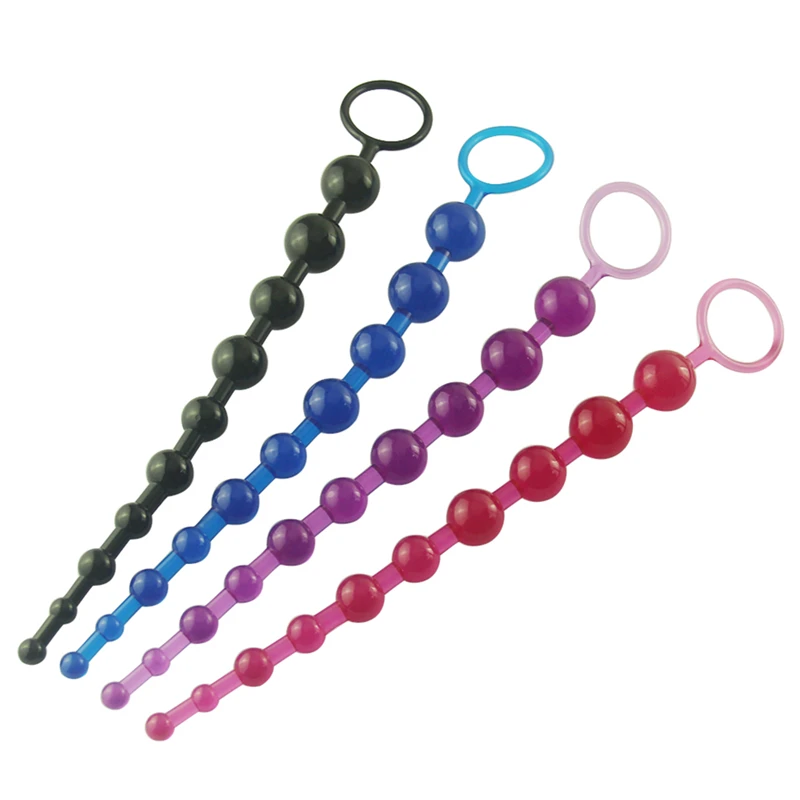 Из мягкого прозрачного пластика с 10 бусины удобная и очень анальная стимуляция