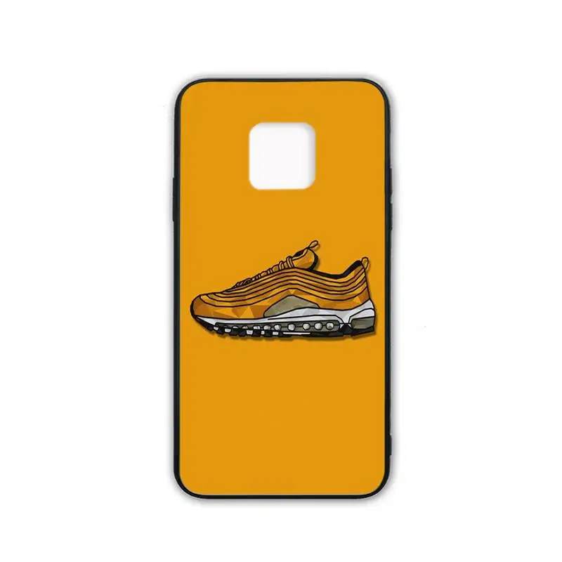 

Sneakers Shoe Case Silicone Black Case Coque For Huawei Mate 9 10 20 30 Lite 9 10 20 30 Pro 20X Cover