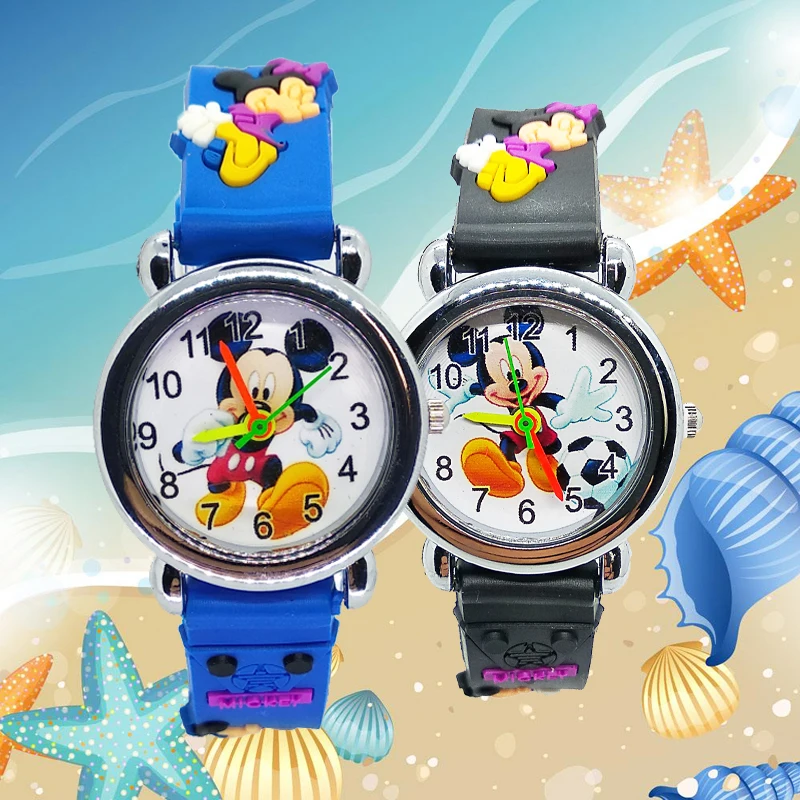 Новые 4 вида конструкций часы для девочек с человеком пауком Суперменом Микки