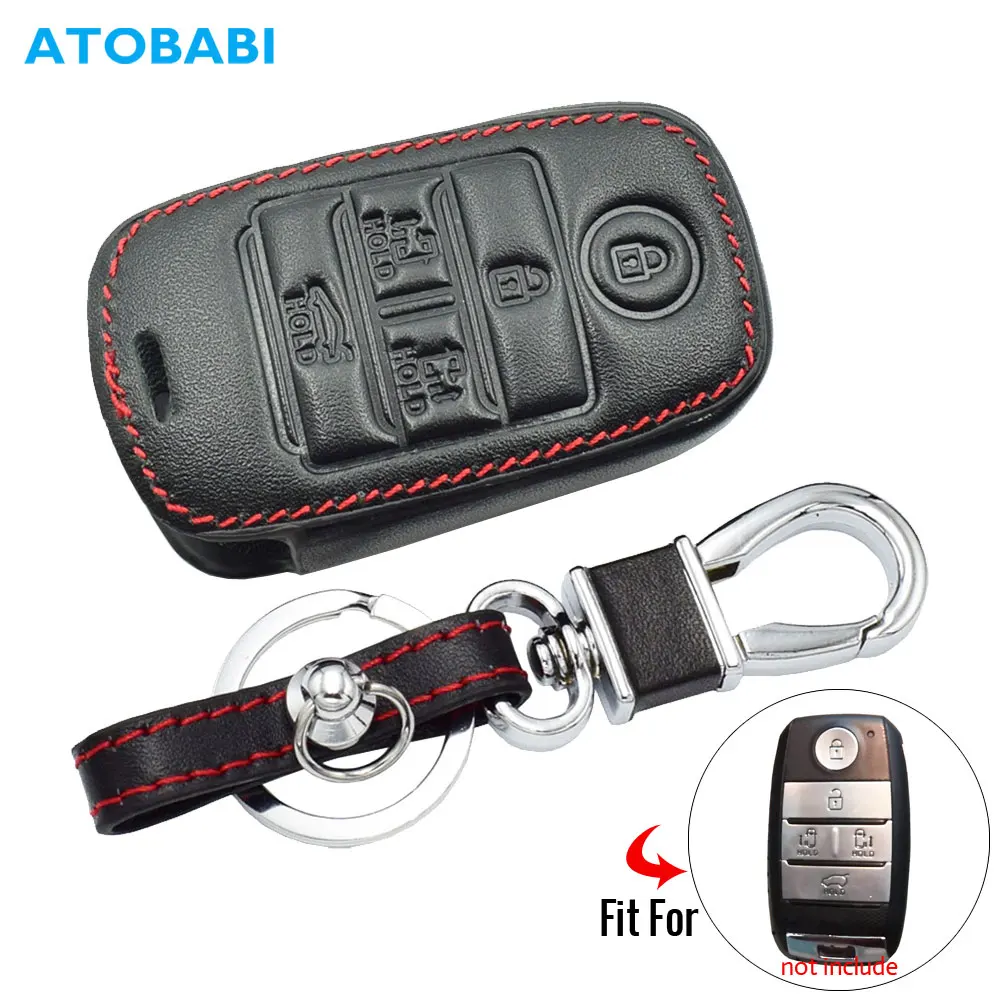 Кожаный чехол для автомобильного ключа Kia Grand seona Rio 3 4 Cerato Ceed Sportage Sorento умный пульта