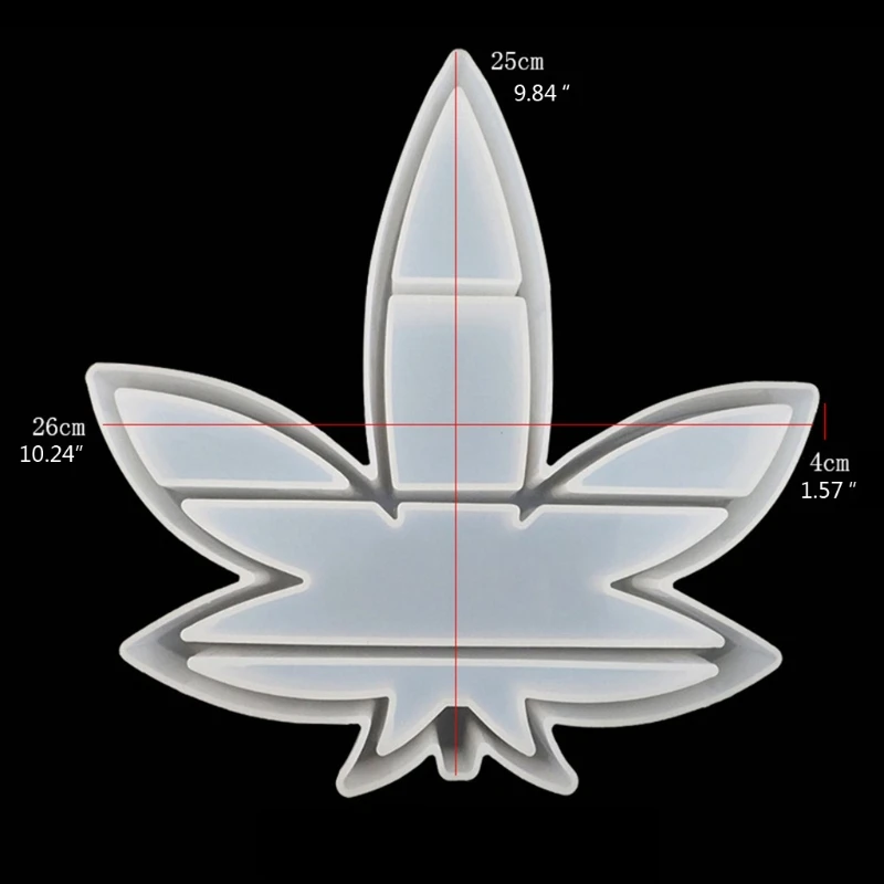 

Large Leaves Tray Resin Mold Maple Leaf Shelf Silicone Resin Mold Jewelry Plate Display Resin Casting Molds Craft Tools