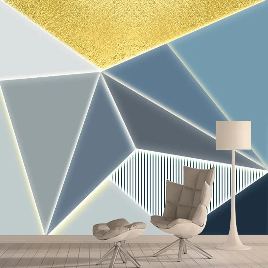 3D обои любого размера домашний декор мультяшный треугольник для детской