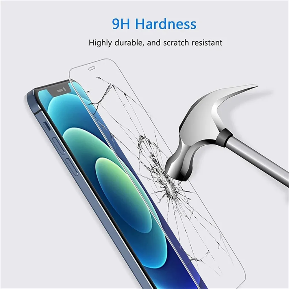 4pcs tempered glass for iphone 11 12 pro xs max x xr 7 8 6s plus se screen protector for iphone 12 mini 11 pro max glass free global shipping