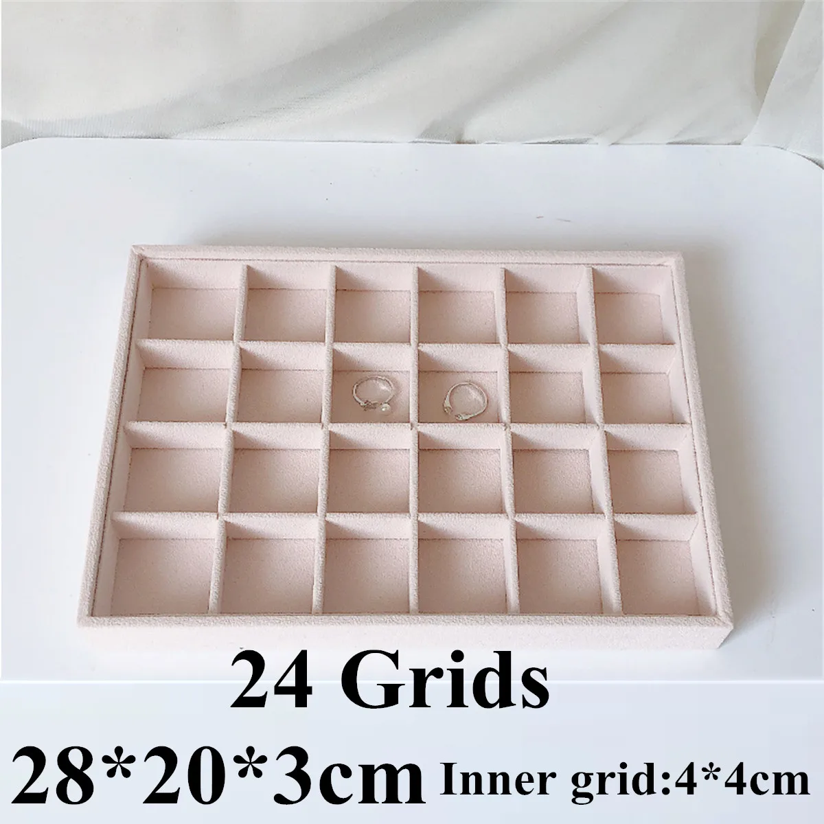 Бархатная шкатулка-органайзер для ювелирных изделий роскошная розовая модная