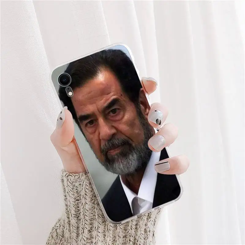 

YNDFCNB Saddam Hussein Phone Case For iPhone X XS MAX 11 12 pro max 6 6s 7 7plus 8 8Plus 5 5S XR se 2020 case