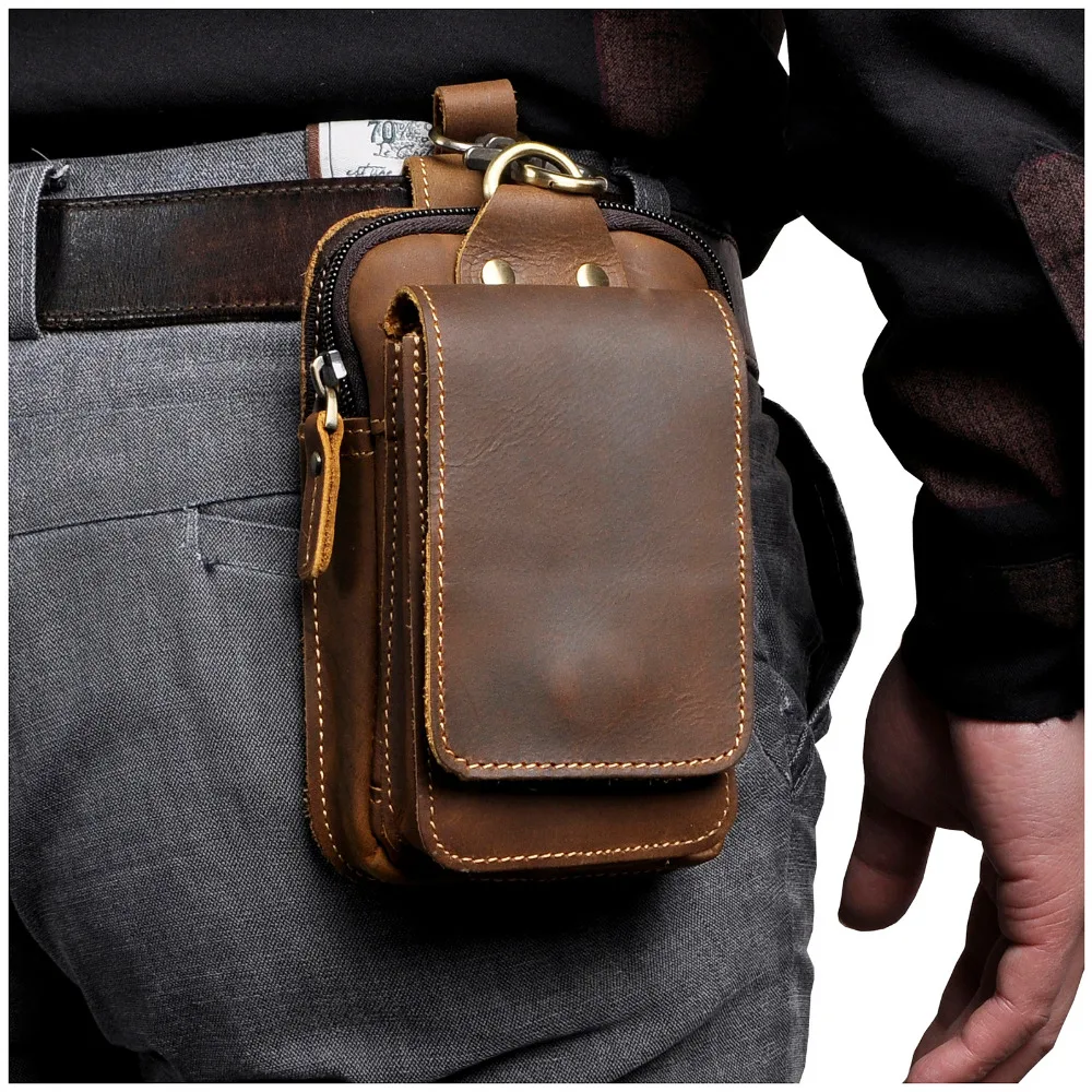 

Модная качественная кожаная маленькая летняя сумка с крючком, дизайнерская поясная сумка, чехол для сигареты, чехол для телефона 6 дюймов, п...