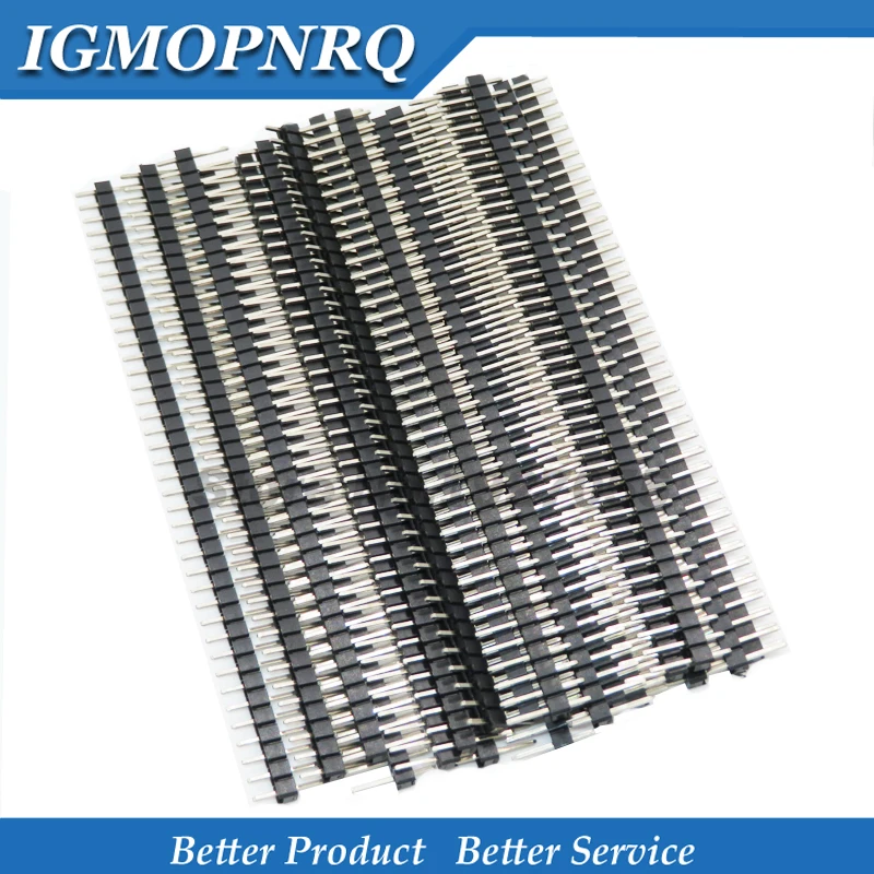 20 шт. 40-контактный Однорядный Штекерный разъем 2 54 мм | Электронные компоненты и