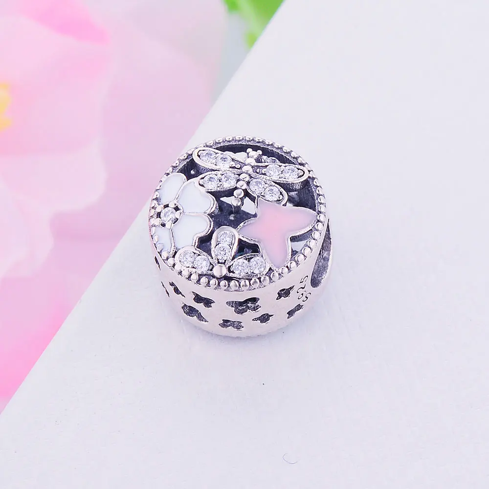 2019 Весенняя коллекция Серебряный ажурный Весна Стрекоза Подвески 925 пробы