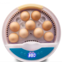 mini 9 egg incubator farm hatching digital temperature humidity automatic control brooder poultry quail chicken duck bird led