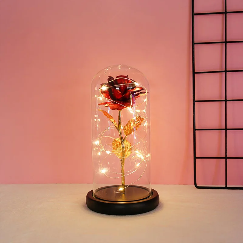 

CXD-Romantic LED Flower Night Motion Lamp Valentine's Rose Light Wedding Day Gift
