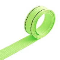 5yard 25mm1 inch fluorescence nylon webbing key fob webbing polyester webbing strap canvas green webbing belt upholstery webbing