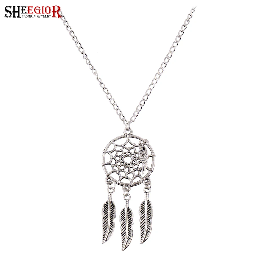 Ожерелье Ловец снов в стиле бохо аксессуары для женщин модные длинные кулоны