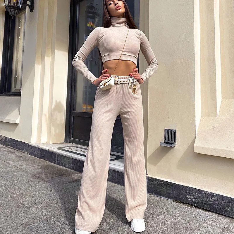 

New High-waisted Loose Thin Drape Straight-leg Pants Suit Women