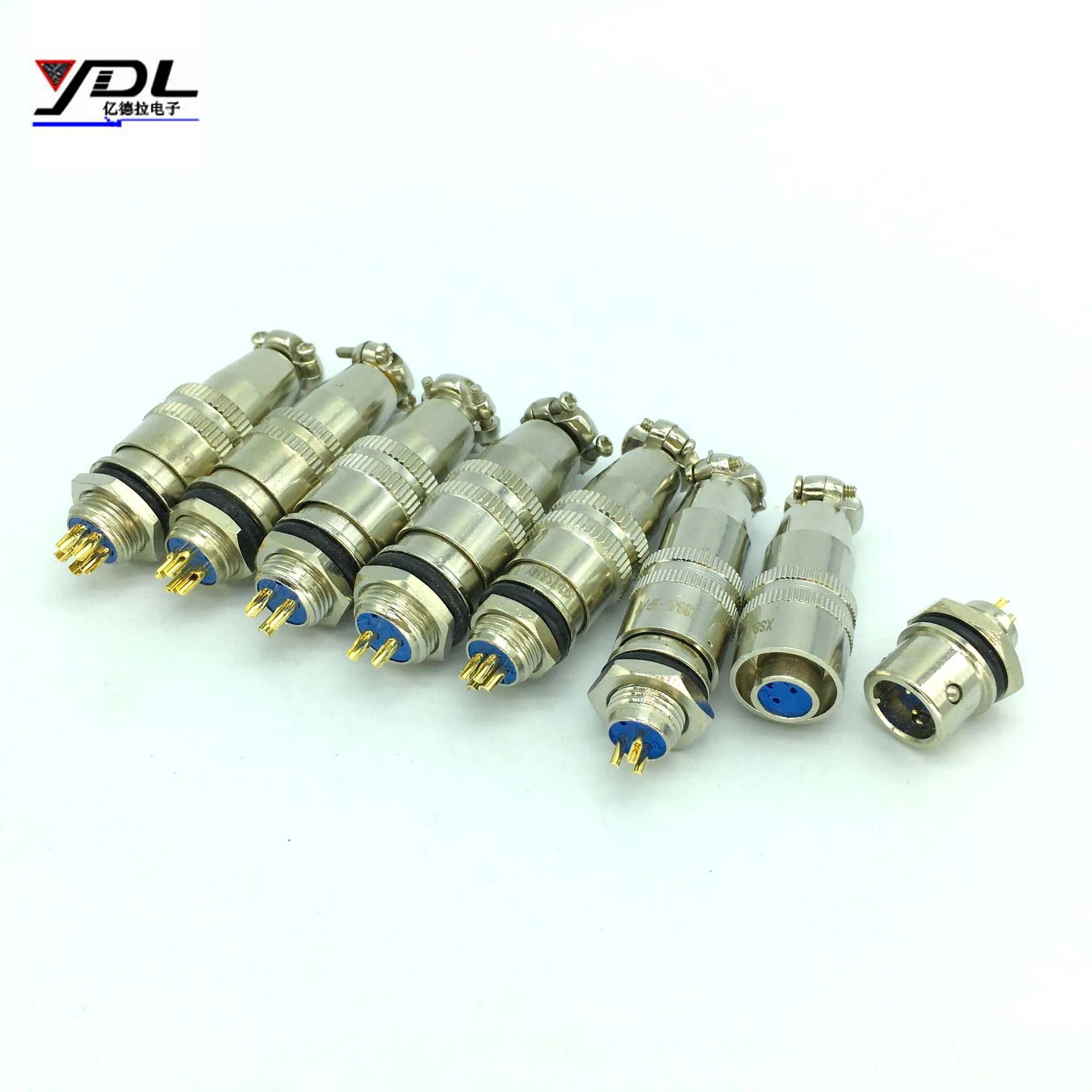 

XS8 XS9 XS10 Aviation Plug Socket Connector 8/9/10mm Push-Pull Circular Quick Connector 2Pin 3pin 4Pin 5 Pin Gold Plated Contact