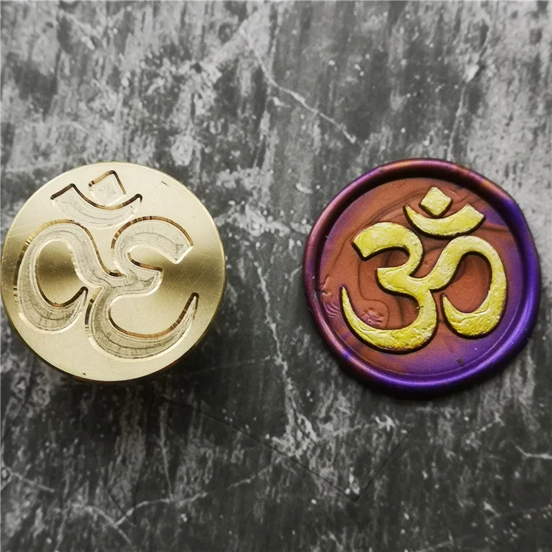 OM Symbol Stamp Majoras Masks Wax Sealing Stamp, Party Invitation Seals for OM Yoga image 4