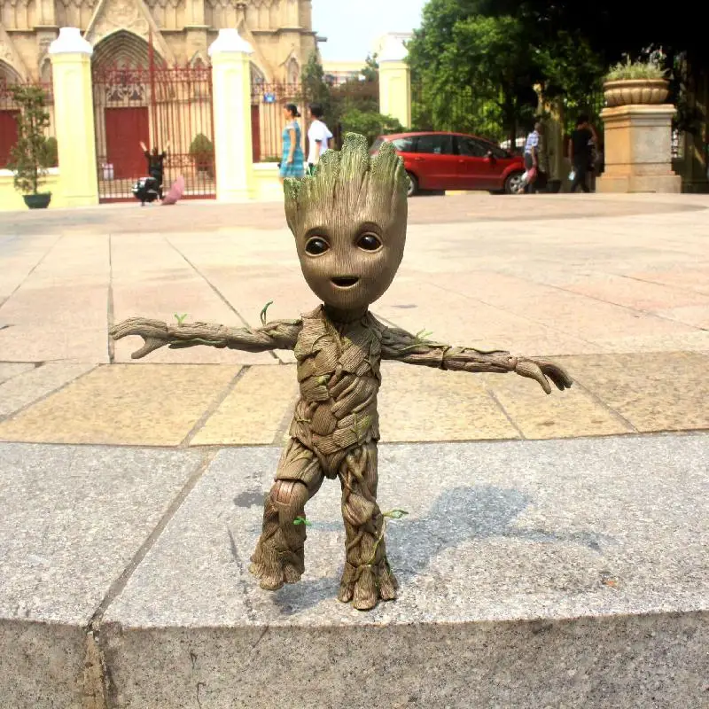 

Marvel Action Figure Groot Model Anime Guardians Of The Galaxy Cute High Quality Collection Tree Man Sculpture Children Toys