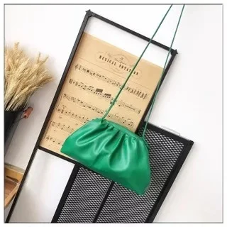 large green Высокое качество, простая модная кожаная мягкая плиссированная сумка на плечо с пельменями, большая сумка-мессенджер для женщин, повседневный клатч, женские сумки - Цвет: large green