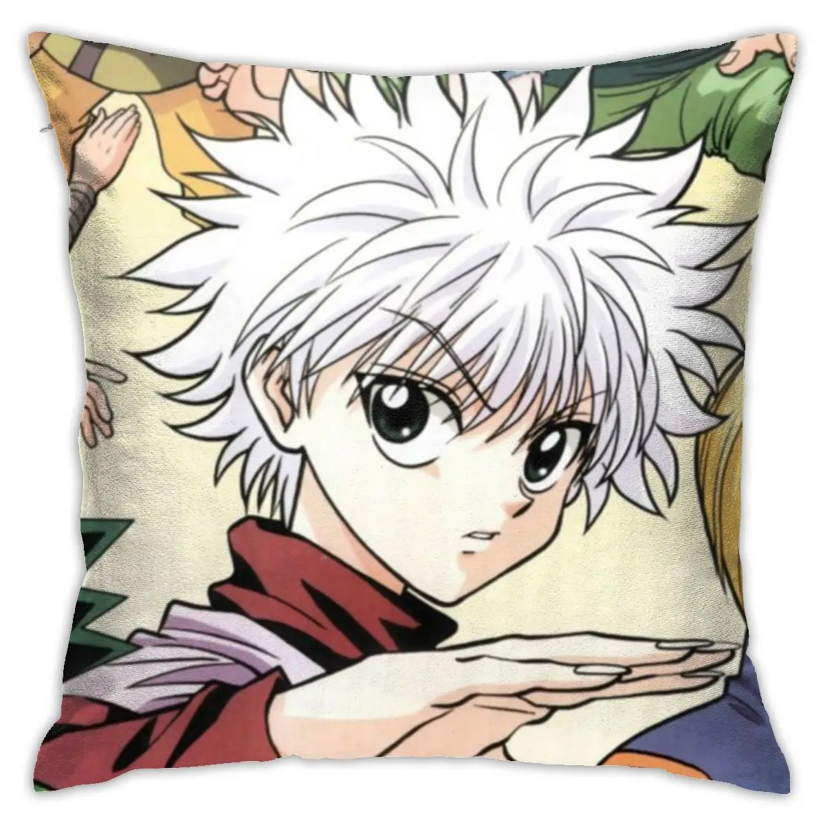 Чехол для подушки косплея 45x45 Хлопковый чехол в стиле аниме белая наволочка