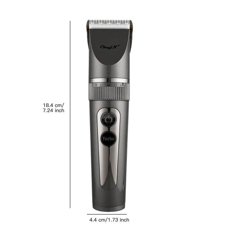 

Full Body Washable Electric Hair Clipper Ceramic Professional Fine Adjustable Hair Trimmer Low Noise Hair Cutting Machine Razor