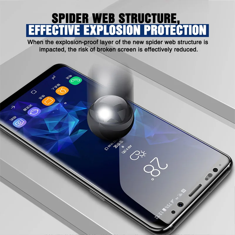 10 шт полное изогнутое Защитное стекло для samsung Galaxy S8 S9 S6 S7 edge Plus защитная пленка из закаленного стекла для Note 8 9