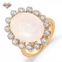 ring opal crystal luxury brand vintage big rings for women eternity mariage regalos para mujer bisuteria jewellery aros moda2020