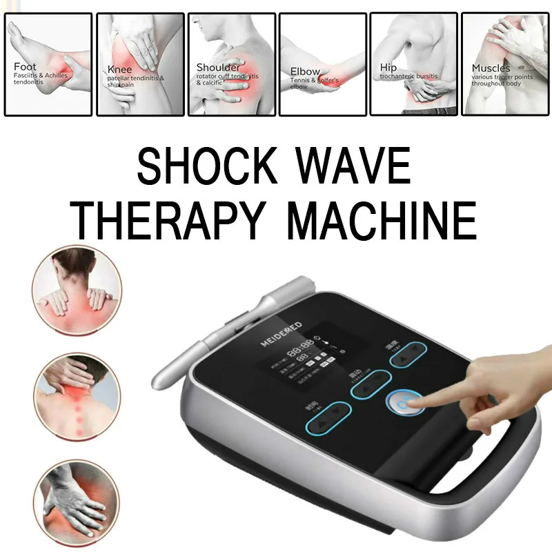 

Physical Ed Treat Pain Therapy System Acoustic Shock Wave Therapy Extracorporeal Shockwave Machine For Spot Injury Treatment