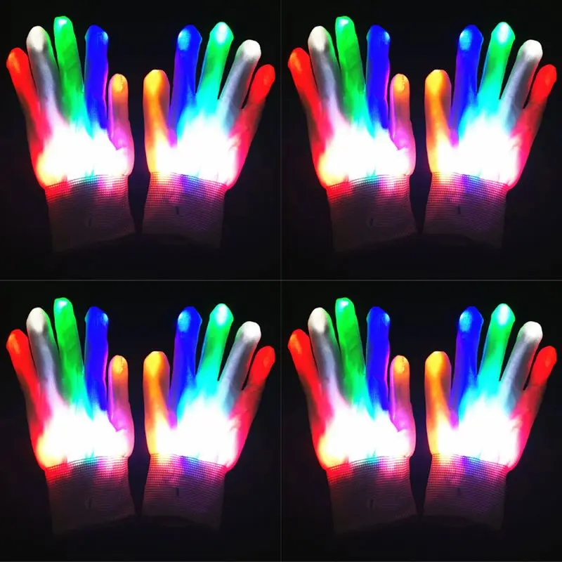 

Halloween Flashing LED Gloves Ghost Festival Horror Cool Fun Toys Party Scary Cosplay Costume Props