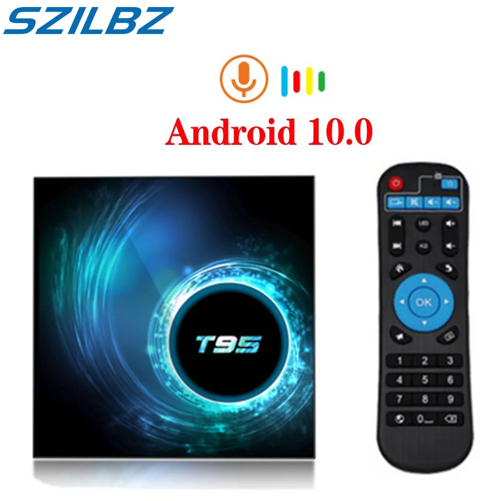 ТВ-приставка на Android T95 приставка смарт-ТВ ОС 10 четырехъядерный процессор Allwinner H616