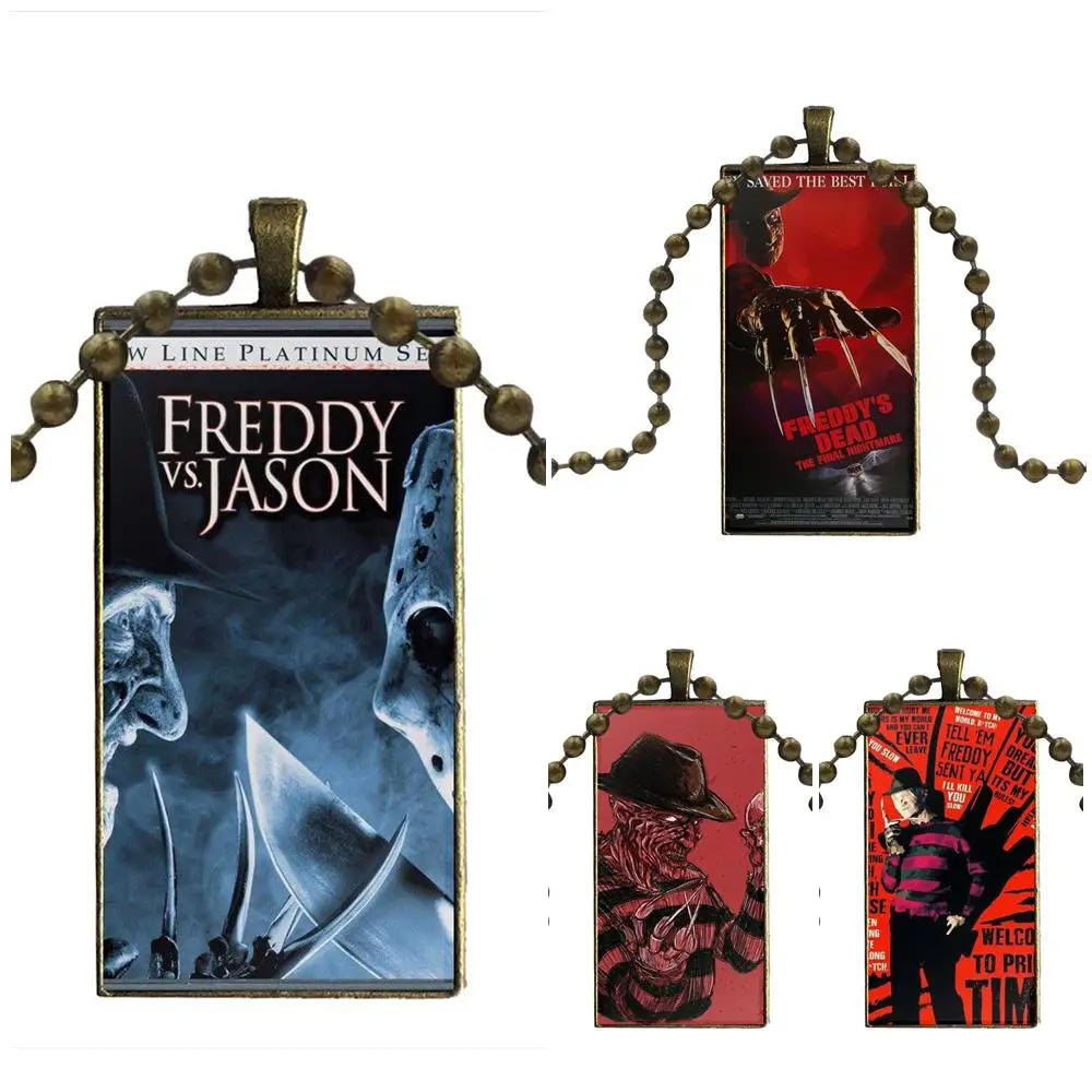 Ужас Фильм Фредди Крюгер 4 для женщин ювелирные изделия бронзовый цвет стекло